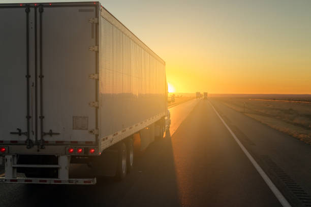 istock Truck on hiway road 1444073271