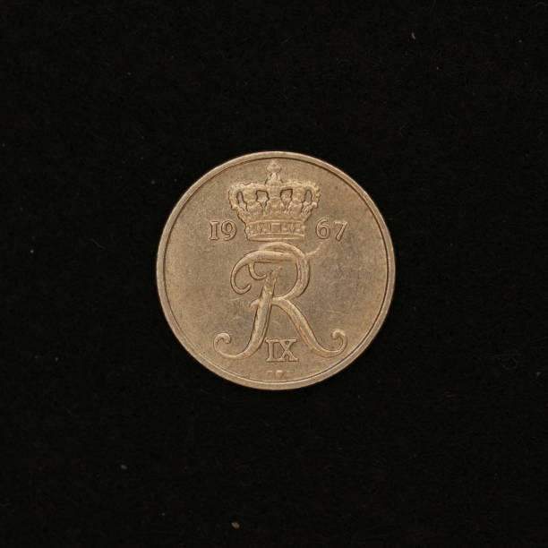 istock Close up of a Danish coin 1444083600
