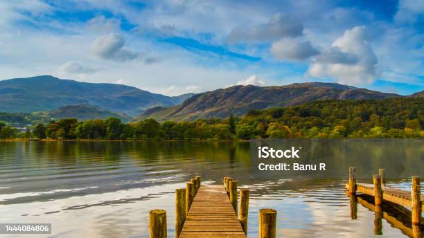 Coniston Water Pier Lake District Stock Photo - Download Image Now - Lake, English Lake District, UK