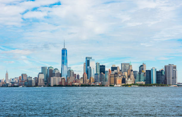 istock Manhattan panoramic skyline. New York City, USA. 1444089807