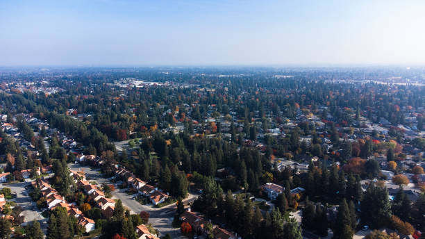 istock Suburban Development at Fresno, California 1444090432