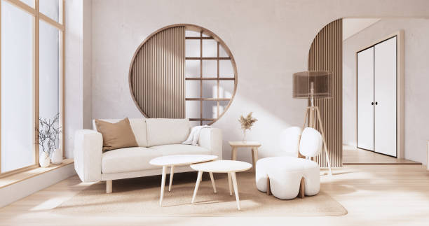 istock Sofa armchair on Living room empty japanese style 1444095181
