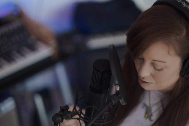 istock Singer/songwriter Criibaby in the studio 1444097686