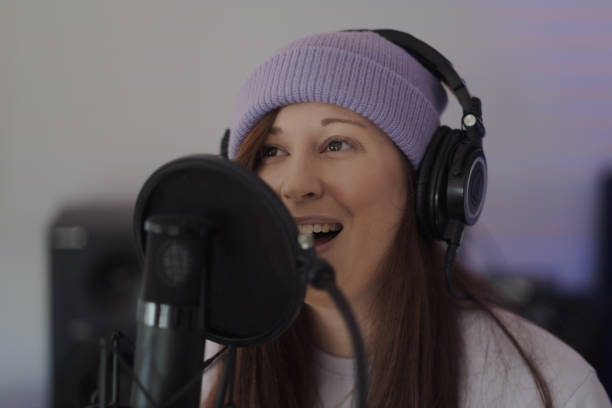 istock Singer/songwriter Criibaby in the studio 1444097867