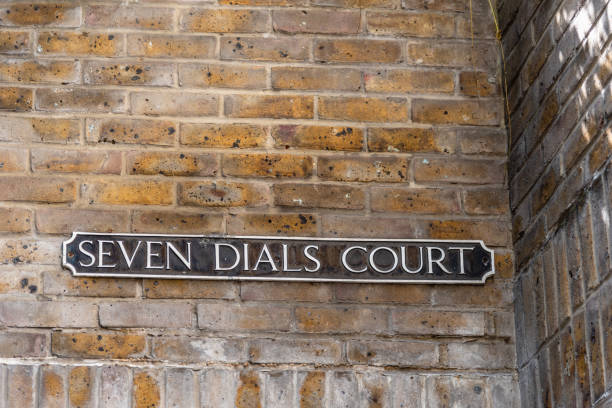 istock Seven Dials Court Street Name Sign 1444099613