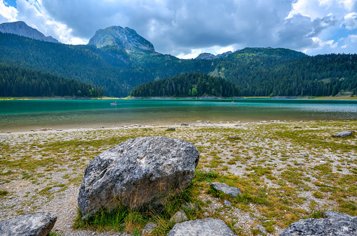 Black Lake (Crno Jezero) in Durmitor Nacional Park. Zabljak location, Montenegro