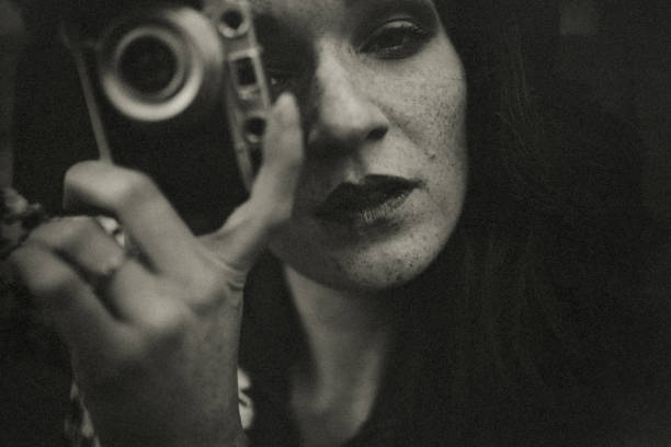 istock The female photographer. 1444103476