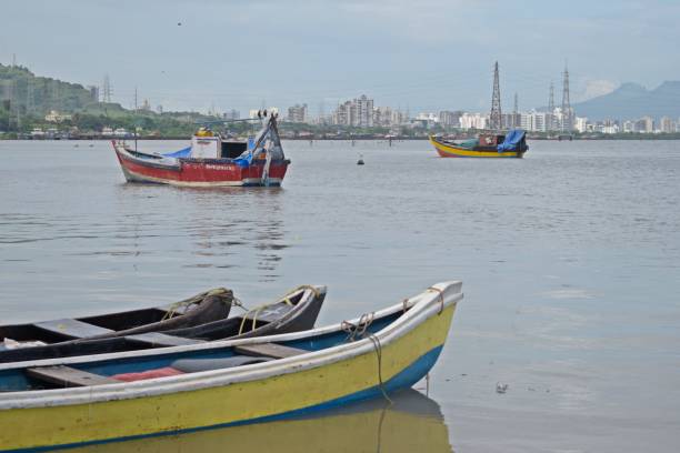 istock fishing  harbour in navi mumbai , india 1444109707