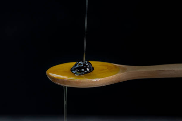 istock Green and black olives at breakfast on tabletop view. 1444113979