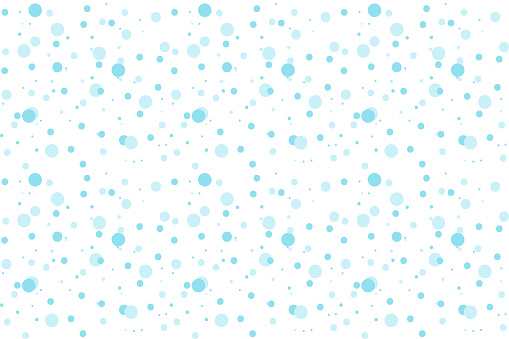 Abstract dots pattern. Random scattered snowflakes. Seamless vector pattern. Blue and white colors. Winter texture.