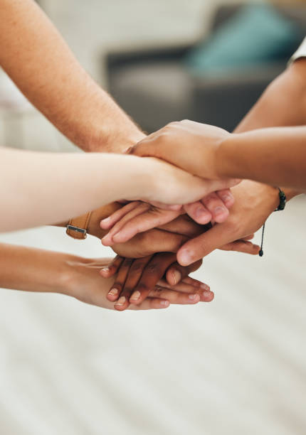 istock Diversity, hands and team collaboration in business for planning, support and trust at the office. Hand of diverse group in teamwork success for unity and creative plan together in project agreement 1444118600