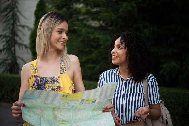 istock Two excited girls enjoying their journey 1444128553