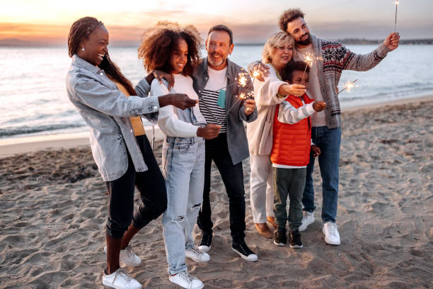 istock Christmas eve at the beach 1444134721