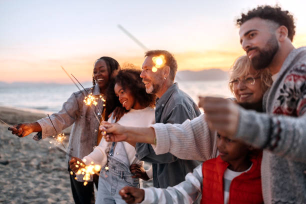istock Christmas eve at the beach 1444134738