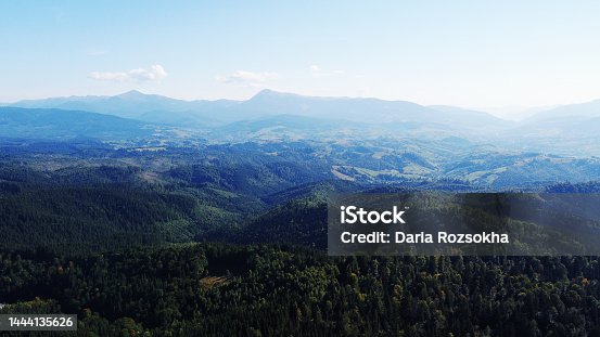 istock Carpathians, hiking in the mountains, photo from a drone, Carpathian Ranges 1444135626