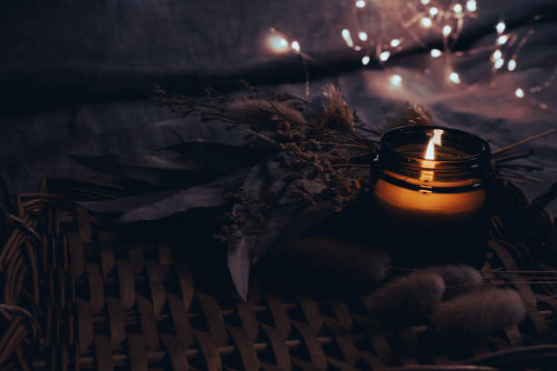 istock Relaxing time in a candle lit room 1444140005