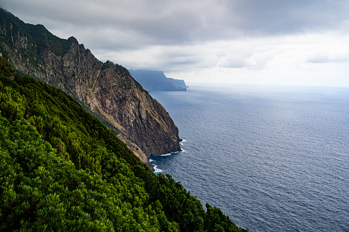 Vereda do Larano ridge hike, Porto da Cruz. An exposed trail with beautiful views of the north-west coast of the island.