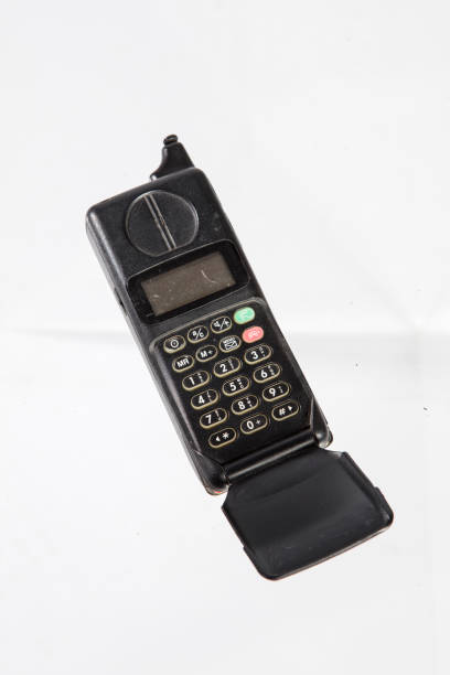 istock Old telephone isolated white background 1444141736