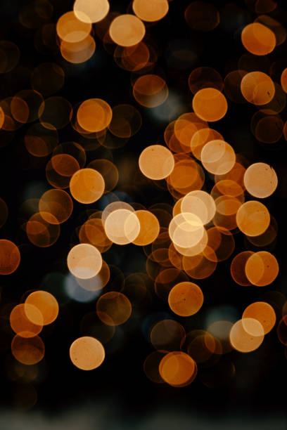 istock Background of blurred Christmas tree lights 1444141752