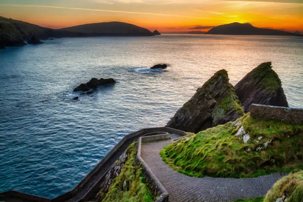 Photo of Amazing sunset over the Dunquin bay of Dingle Peninsula, Co.Kerry. Ireland