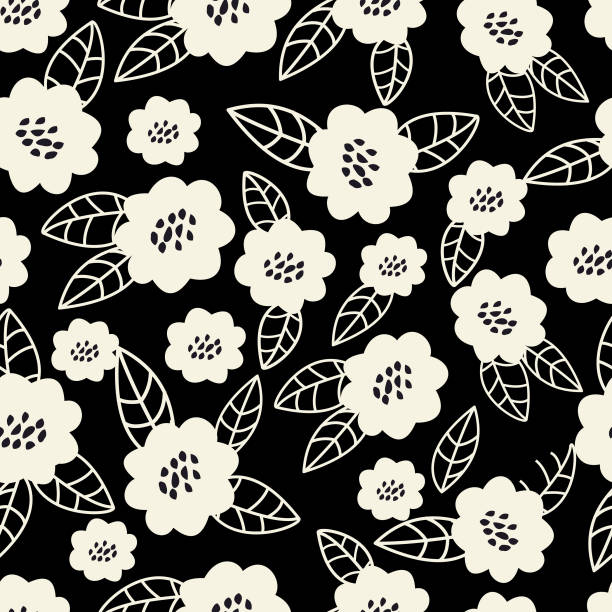 Floral seamless pattern . vector art illustration