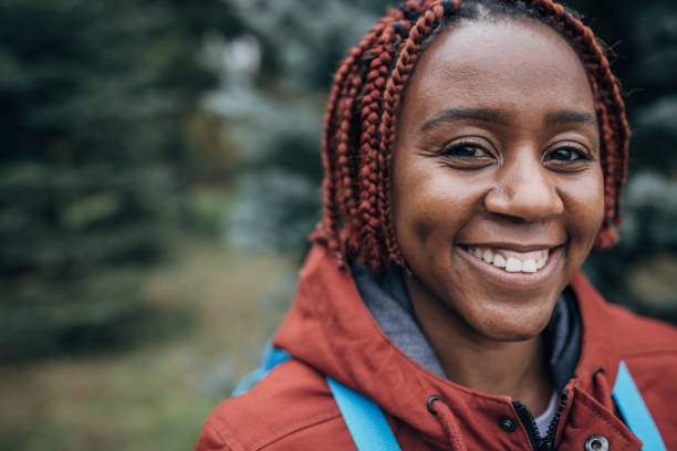 istock Cute black woman 1444165760
