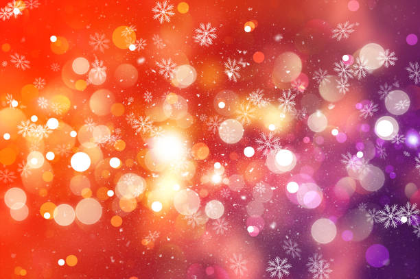 istock Christmas bokeh lights and snowflakes 1444181014