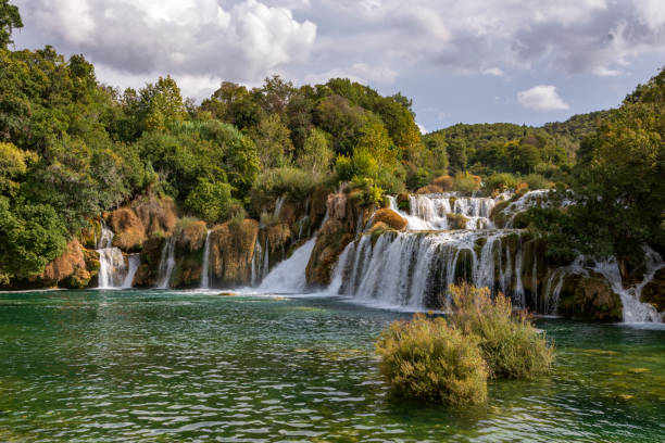 istock beautiful Skradinski Buk waterfall in Krka National Park in Croatia 1444183473
