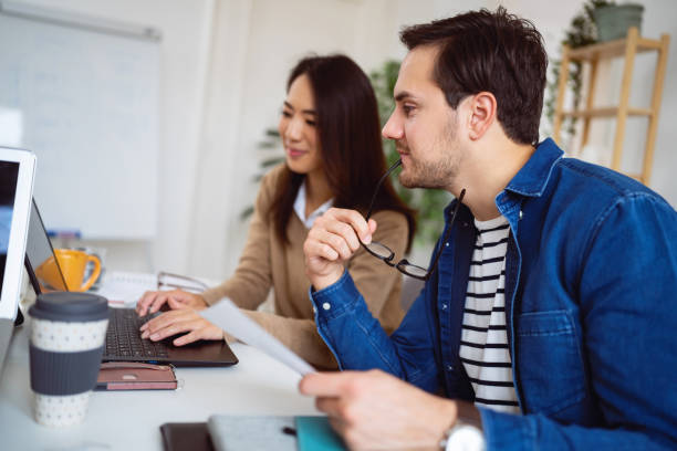 istock Business people working in an office 1444185562