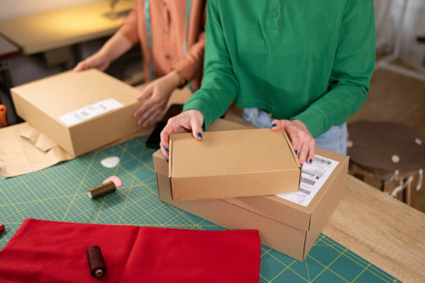 istock Managing the packages before shipping them to the clients 1444193551