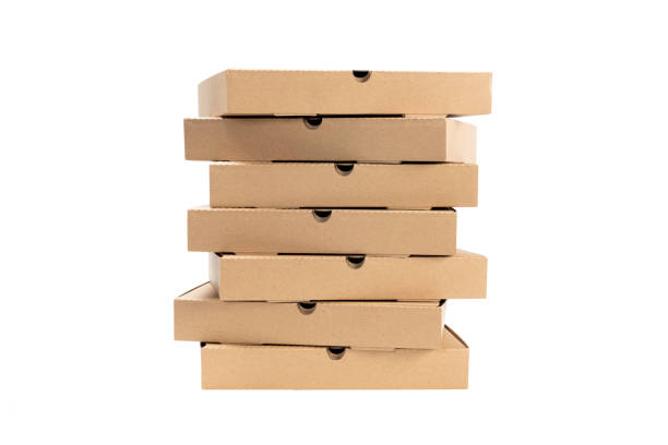 istock front view of stack brown pizza box isolated on white background with clipping path 1444193637