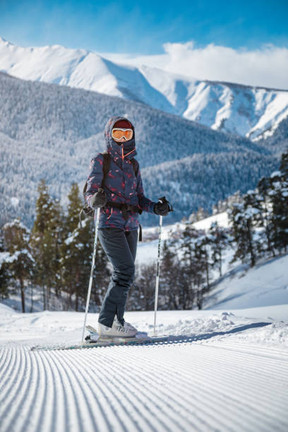 istock Amateur skier on the slope 1444197026