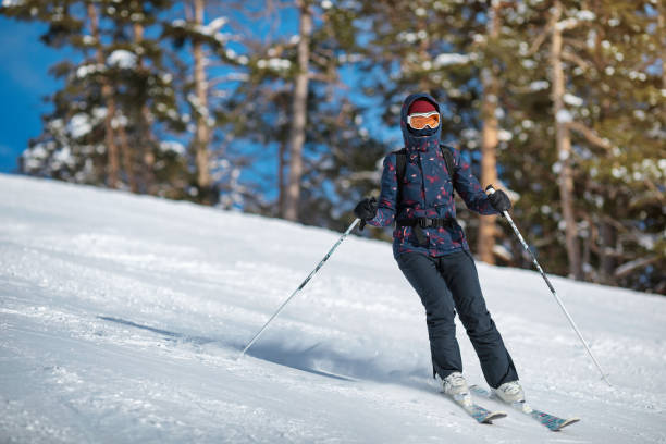 istock Amateur skier on the slope 1444197102