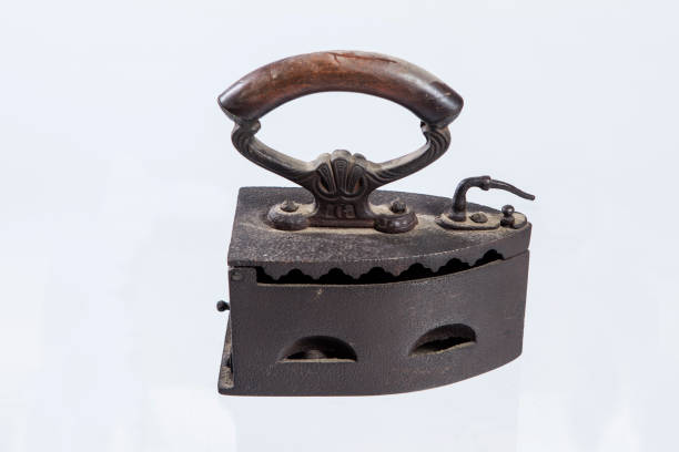 istock Old iron isolated on white background. High quality photo 1444202642