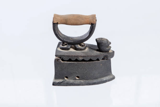 istock Old iron isolated on white background. High quality photo 1444202761