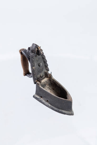 istock Old iron isolated on white background. High quality photo 1444203970