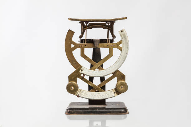 istock Isolated old weight against a white background. 1444206457