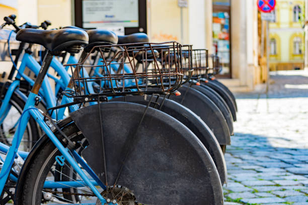 istock Rental bicycle station 1444210920
