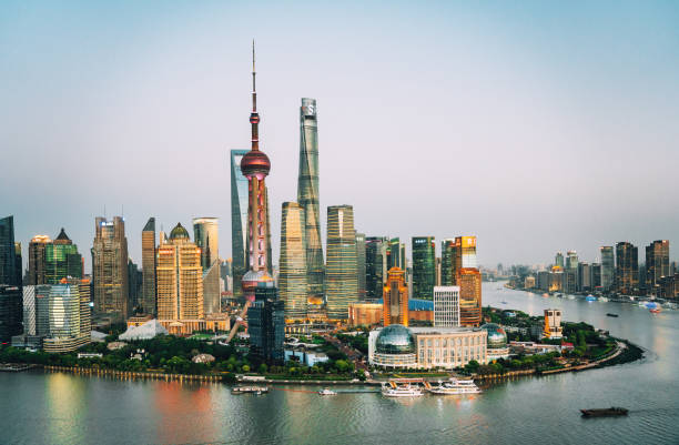 istock Shanghai, China - moderne Skyline 1444213100