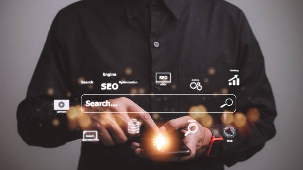istock SEO. Search Engine optimization. Digital online marketing andInetrmet technology concept. 1444213946