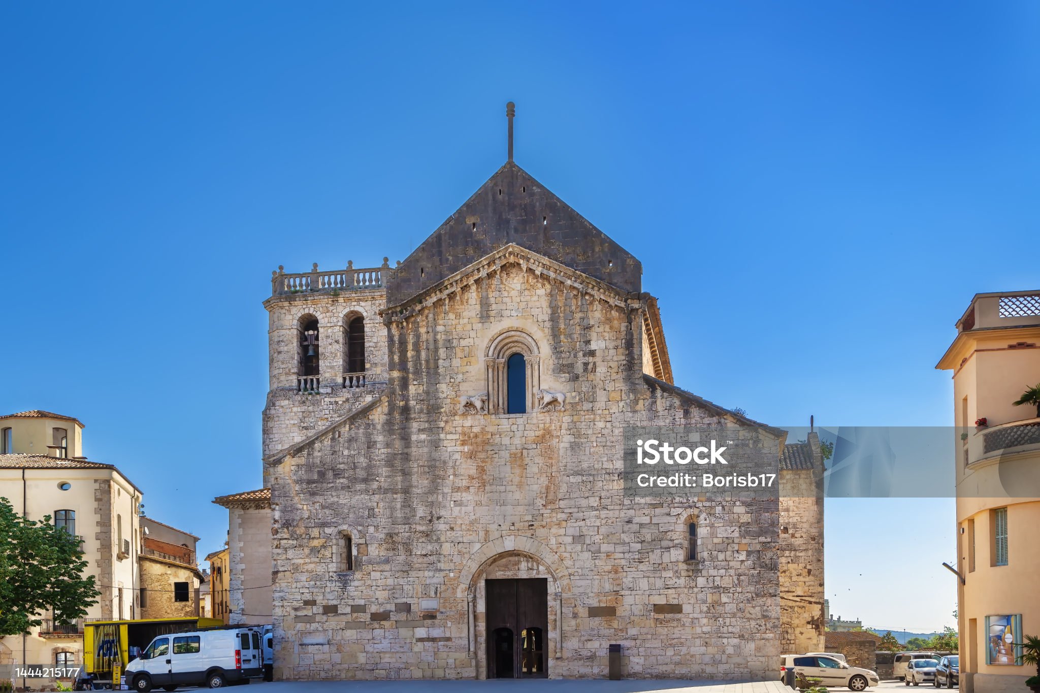 Sant Pere, Besalu, Espagne - Photo de Antique libre de droits