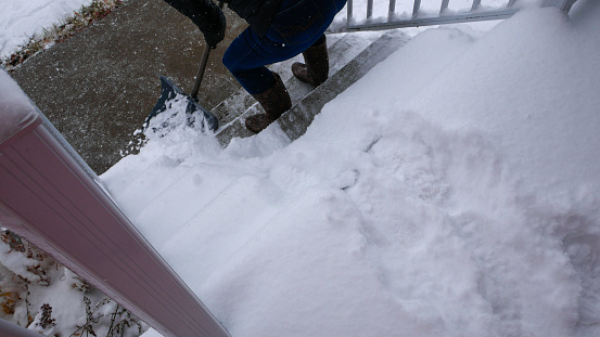 Person Snow Shovelling