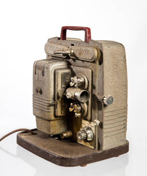 istock Old movie film projector isolated with clipping path. 1444222124