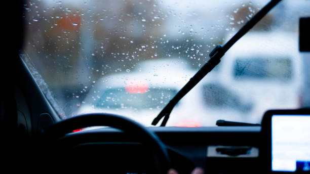 istock Wet winter journey home 1444228385