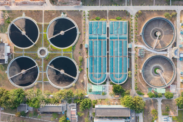 istock Urban sewage treatment plant 1444231206