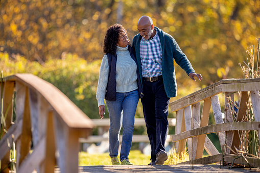 Couple in a Gorgeous Park