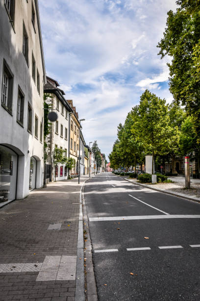 istock Beautiful Street With Trees On Side In Konstanz, Germany 1444235057