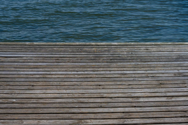 istock Wooden deck of a pier.. 1444238203