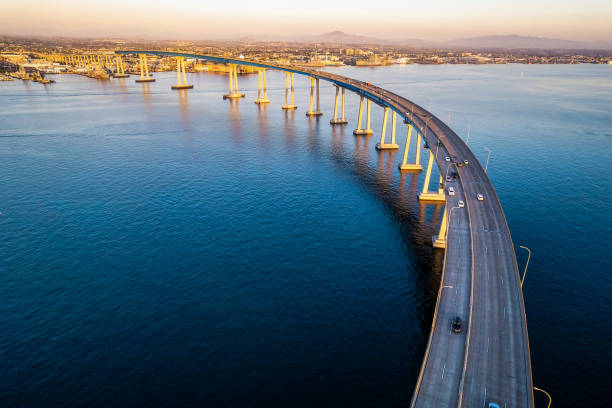 istock Coronado Bridge in San Diego during golden hour 1444239058