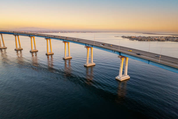 istock Coronado Bridge in San Diego during golden hour 1444239685